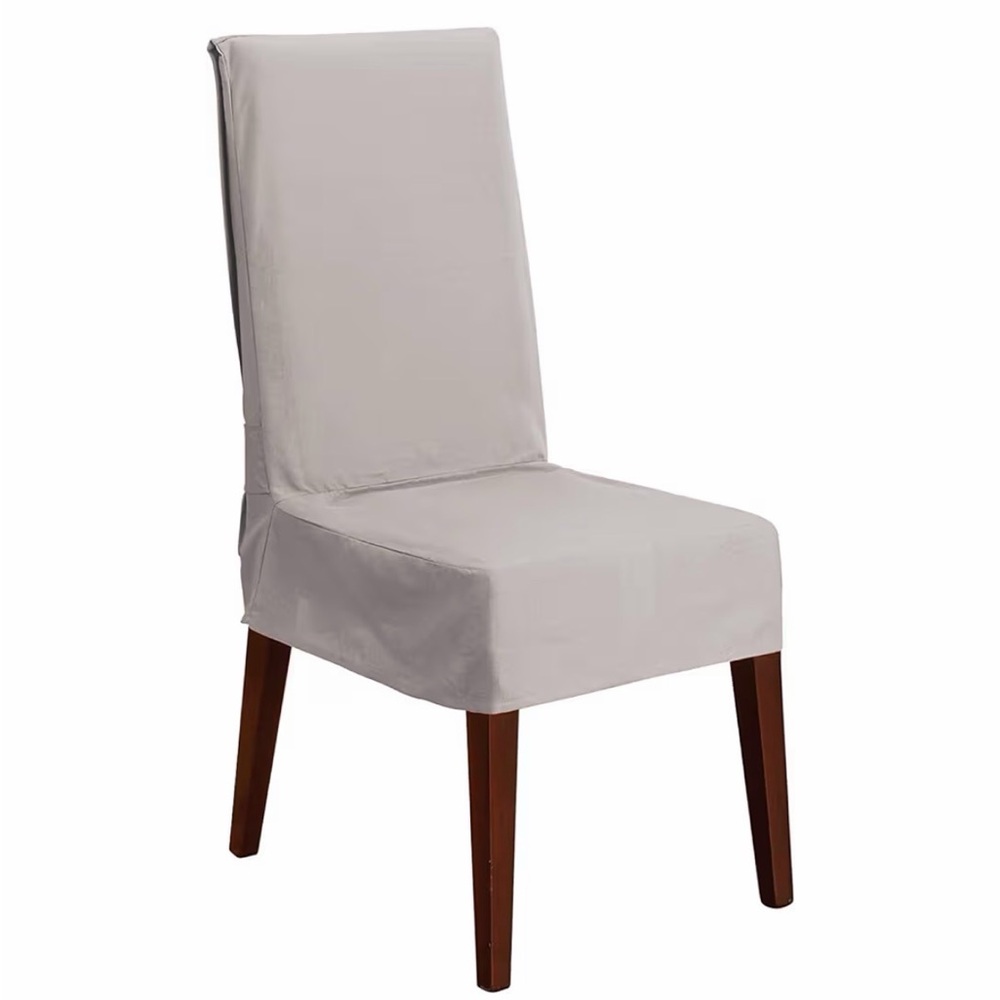 4 x SureFit Duck Gray Slipcover for Chairs